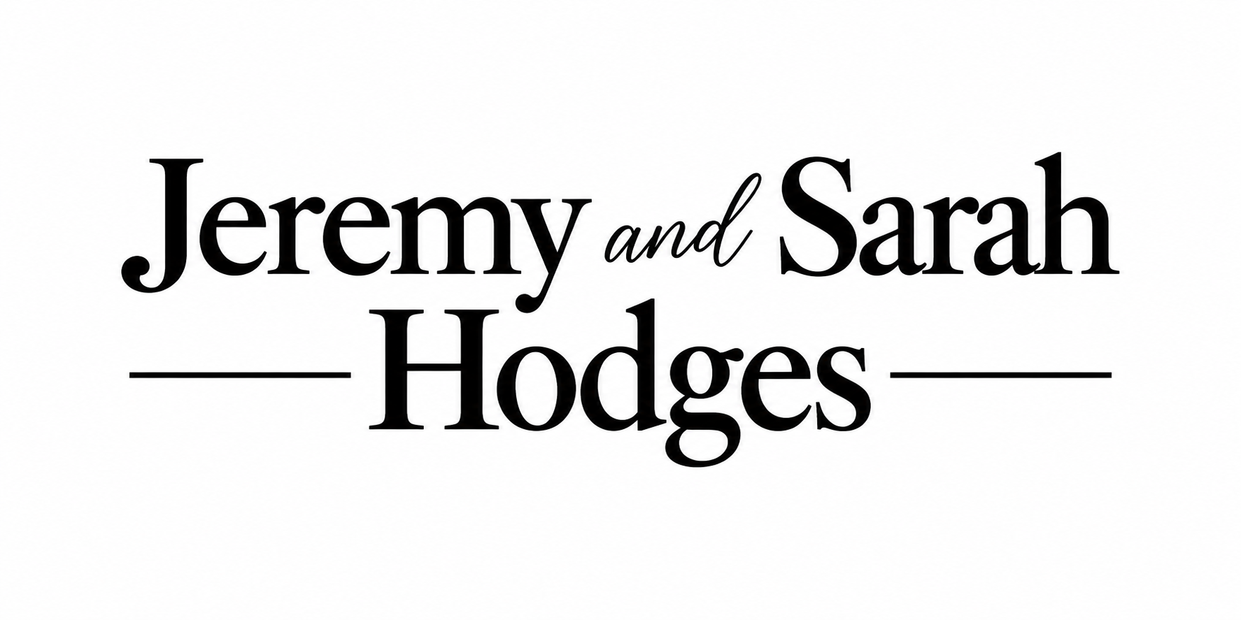 Jeremy and Sarah Hodges